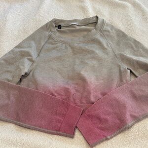 Gymshark Gray and Pink Gradient Sweatshirt size small ( no size tag )